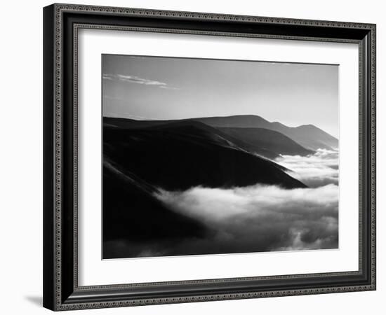 Banks of Fog Enveloping Mountains Outside San Francisco-Margaret Bourke-White-Framed Photographic Print