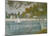 Banks of Seine-Georges Seurat-Mounted Art Print