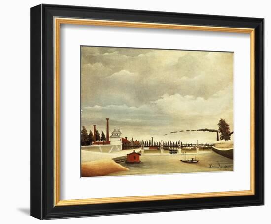 Banks of Seine-Henri Rousseau-Framed Giclee Print