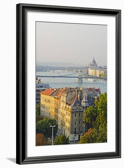 Banks of the Danube, UNESCO World Heritage Site, Budapest, Hungary, Europe-Christian Kober-Framed Photographic Print