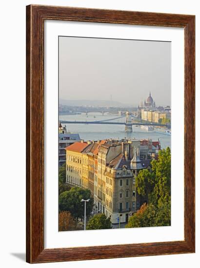 Banks of the Danube, UNESCO World Heritage Site, Budapest, Hungary, Europe-Christian Kober-Framed Photographic Print