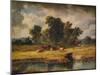 'Banks of the Envy, near Rhuddlan', 1852, (1938)-Alfred Vickers-Mounted Giclee Print