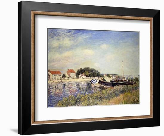 Banks of the Loing at Saint-Mammes; Bords Du Loing a Saint-Mammes, 1885-Alfred Sisley-Framed Giclee Print