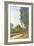 Banks of the Loing in Moret-Alfred Sisley-Framed Art Print