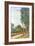 Banks of the Loing in Moret-Alfred Sisley-Framed Art Print