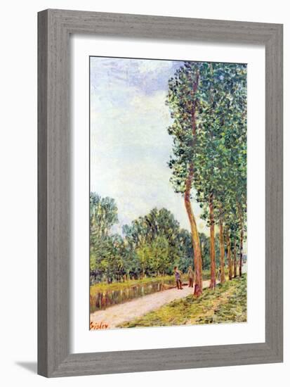 Banks of the Loing in Moret-Alfred Sisley-Framed Premium Giclee Print