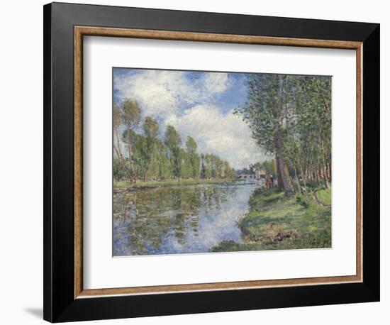 Banks of the Loing River, 1885 (Oil on Canvas)-Alfred Sisley-Framed Giclee Print