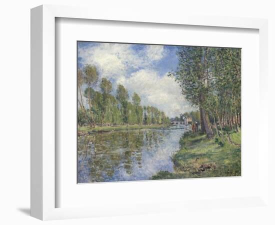 Banks of the Loing River, 1885 (Oil on Canvas)-Alfred Sisley-Framed Giclee Print