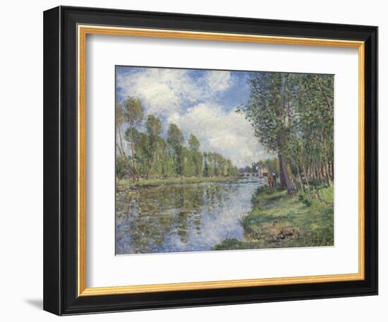 Banks of the Loing River, 1885 (Oil on Canvas)-Alfred Sisley-Framed Giclee Print