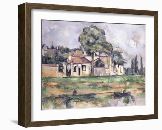 Banks of the Marne, 1888-Paul Cézanne-Framed Giclee Print