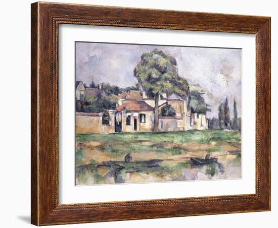Banks of the Marne, 1888-Paul Cézanne-Framed Giclee Print