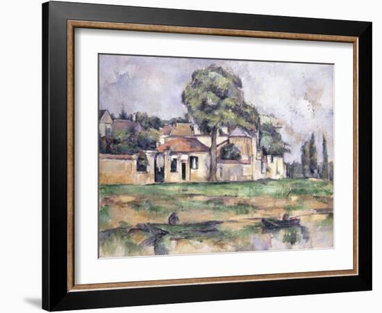 Banks of the Marne, 1888-Paul Cézanne-Framed Giclee Print