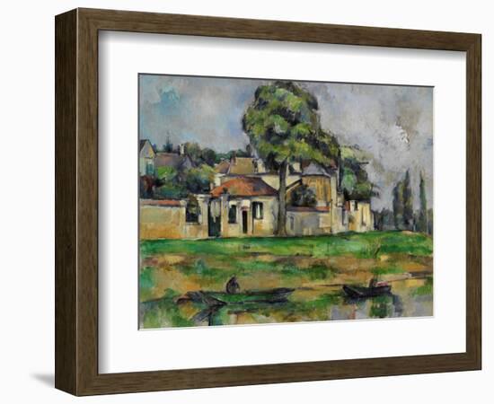 Banks of the Marne, C. 1888-Paul C?zanne-Framed Giclee Print