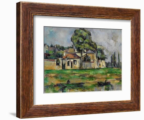 Banks of the Marne, C. 1888-Paul C?zanne-Framed Giclee Print