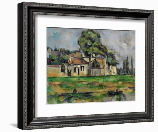 Banks of the Marne, C. 1888-Paul C?zanne-Framed Giclee Print