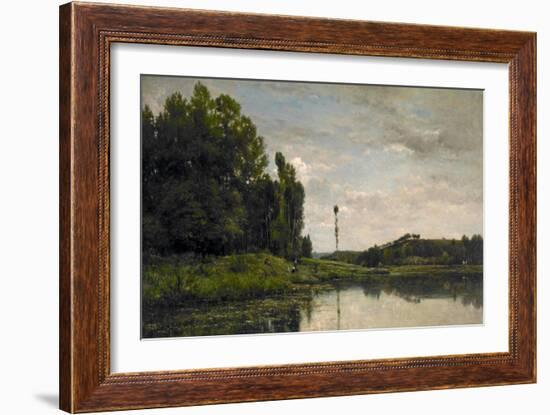 Banks of the Oise, 1863-Charles Francois Daubigny-Framed Giclee Print