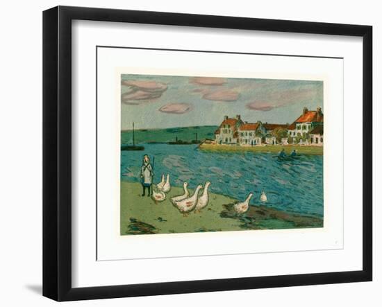 Banks of the River (Les Bords De Riviere), 1897-Alfred Sisley-Framed Giclee Print