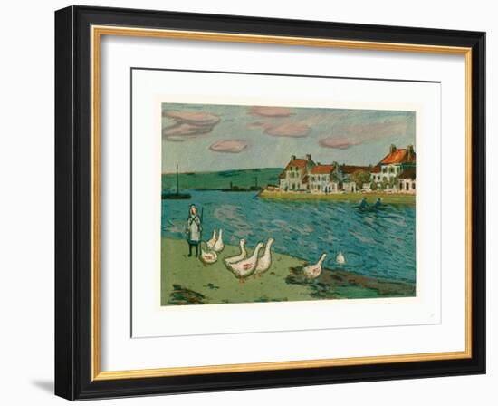 Banks of the River (Les Bords De Riviere), 1897-Alfred Sisley-Framed Giclee Print