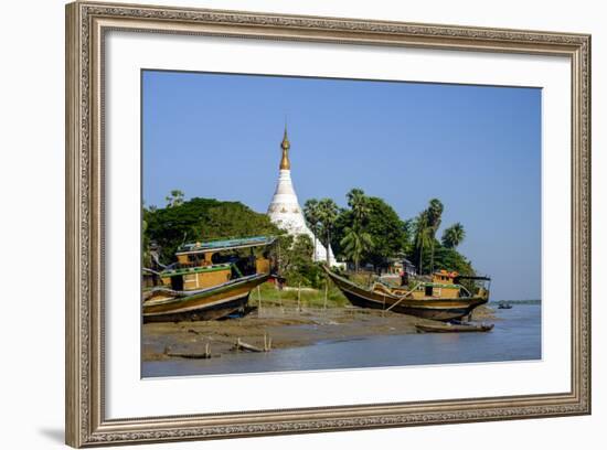 Banks of the River Salouen (Thanlwin), Mawlamyine (Moulmein), Myanmar (Burma), Asia-Nathalie Cuvelier-Framed Photographic Print