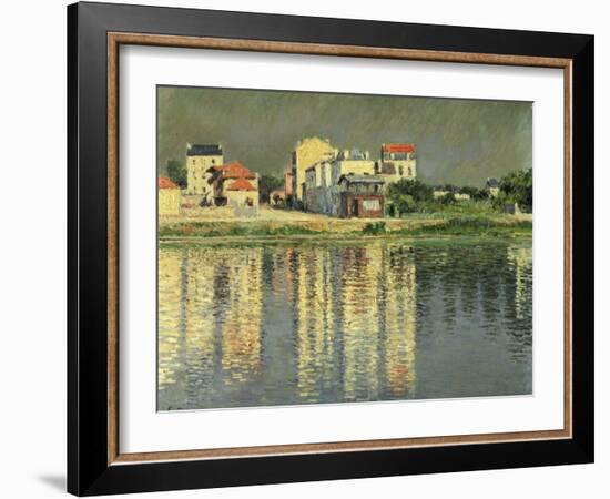 Banks of the Seine at Argenteuil-Gustave Caillebotte-Framed Giclee Print