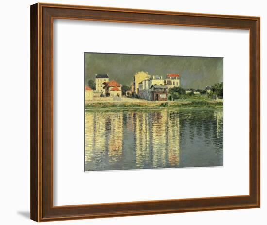 Banks of the Seine at Argenteuil-Gustave Caillebotte-Framed Premium Giclee Print