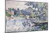 Banks of the Seine, C1900-Paul Signac-Mounted Giclee Print