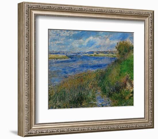 Banks of the Seine River at Champrosay, c.1876-Pierre-Auguste Renoir-Framed Art Print