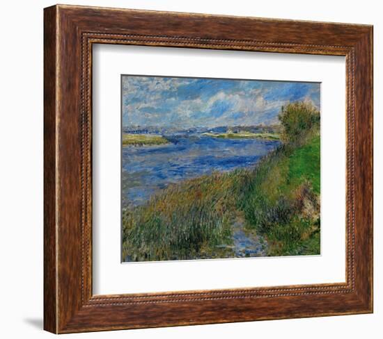 Banks of the Seine River at Champrosay, c.1876-Pierre-Auguste Renoir-Framed Art Print