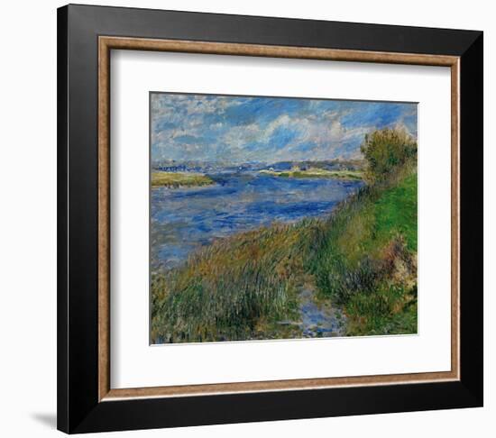 Banks of the Seine River at Champrosay, c.1876-Pierre-Auguste Renoir-Framed Art Print