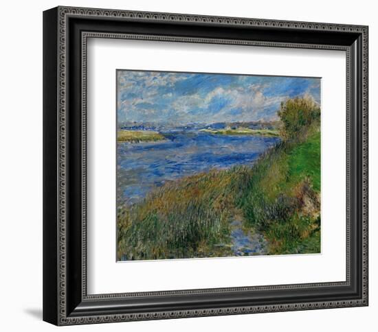 Banks of the Seine River at Champrosay, c.1876-Pierre-Auguste Renoir-Framed Art Print