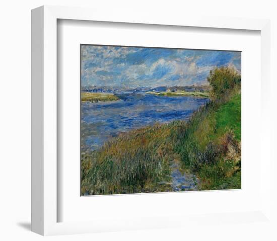 Banks of the Seine River at Champrosay, c.1876-Pierre-Auguste Renoir-Framed Art Print