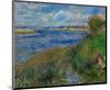 Banks of the Seine River at Champrosay, c.1876-Pierre-Auguste Renoir-Mounted Art Print