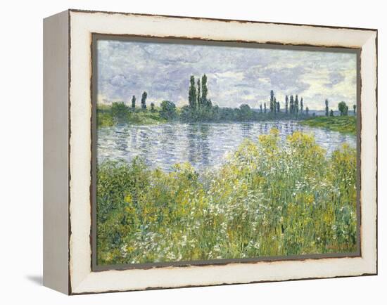 Banks of the Seine, Vetheuil, 1880-Claude Monet-Framed Premier Image Canvas