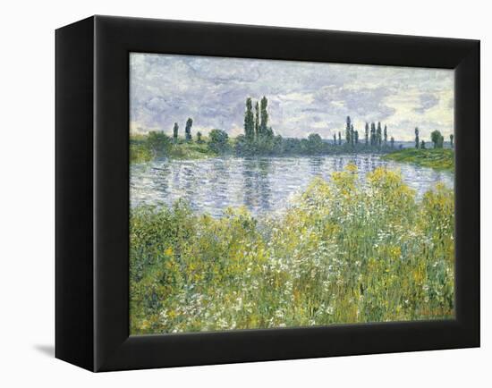 Banks of the Seine, Vetheuil, 1880-Claude Monet-Framed Premier Image Canvas