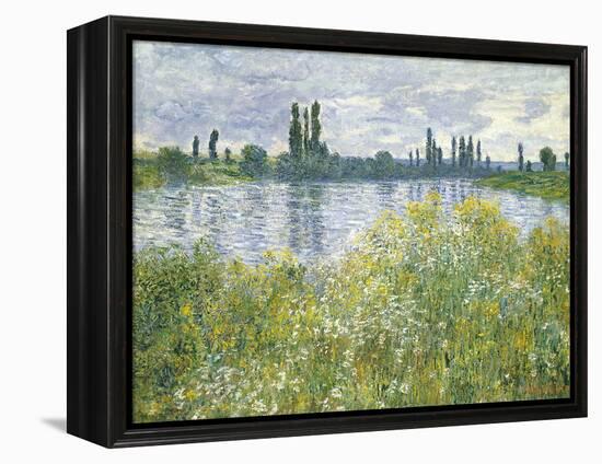 Banks of the Seine, Vetheuil, 1880-Claude Monet-Framed Premier Image Canvas