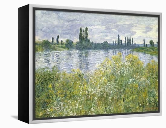 Banks of the Seine, Vetheuil, 1880-Claude Monet-Framed Premier Image Canvas