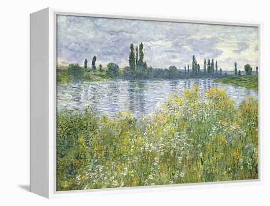 Banks of the Seine, Vetheuil, 1880-Claude Monet-Framed Premier Image Canvas
