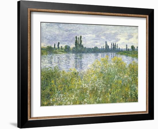 Banks of the Seine, Vetheuil, 1880-Claude Monet-Framed Giclee Print