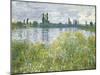 Banks of the Seine, Vetheuil, 1880-Claude Monet-Mounted Giclee Print