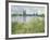 Banks of the Seine, Vetheuil, 1880-Claude Monet-Framed Giclee Print