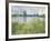 Banks of the Seine, Vetheuil, 1880-Claude Monet-Framed Giclee Print