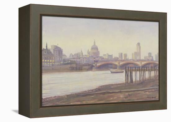 Bankside - Dusk-Julian Barrow-Framed Premier Image Canvas