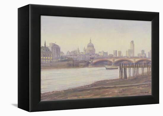 Bankside - Dusk-Julian Barrow-Framed Premier Image Canvas