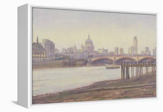 Bankside - Dusk-Julian Barrow-Framed Premier Image Canvas