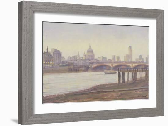 Bankside - Dusk-Julian Barrow-Framed Giclee Print