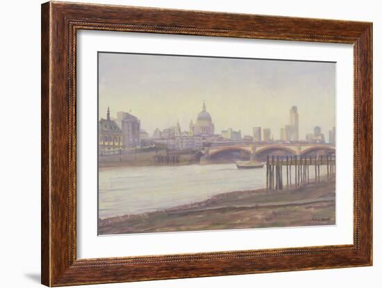 Bankside - Dusk-Julian Barrow-Framed Giclee Print