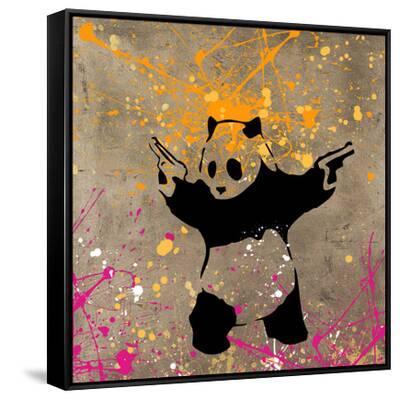 バンクシー　Panda With Guns パンダ ウィズ ガンズ WCP Banksy バンクシーPANDA WITH GUNS リプロダクション シルク