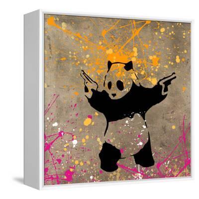 Panda with Guns Giclee Print - Banksy | Art.com