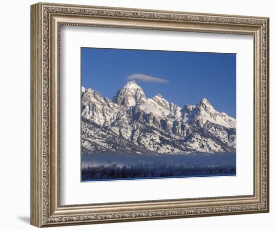 Banner Cloud on Summit of Grand Teton-Scott T. Smith-Framed Photographic Print