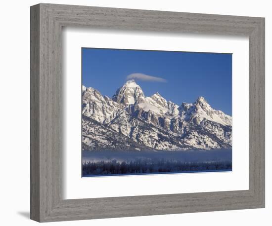 Banner Cloud on Summit of Grand Teton-Scott T. Smith-Framed Photographic Print